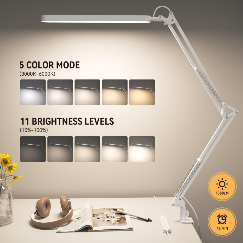 Cesaltina USB Desk Lamp, White