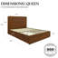 Structure de lit en bois massif Burke-812050513