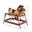 Cheval à bascule durable en peluche pour tout-petits avec des sons réalistes