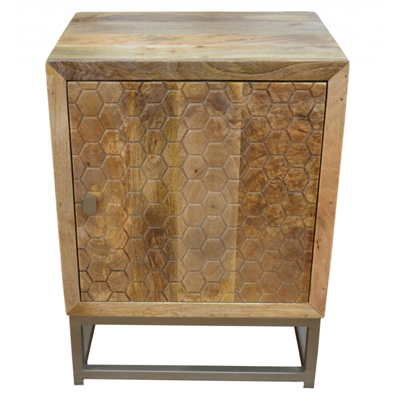 Moshe 18'' W Metal Nightstand