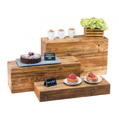 Madera Bamboo Rectangular Riser