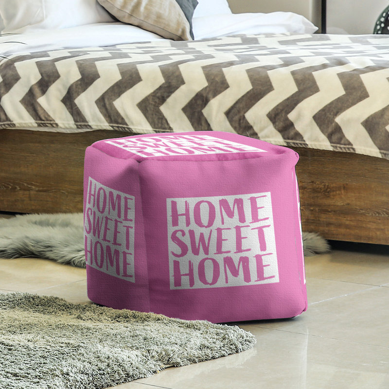 Repose-pieds à cubes wyoming the home, Rose