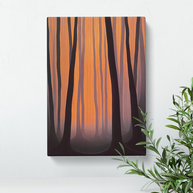 Abstract Autumnal Forest No.3 - Wrapped Canvas, 50cm H x 35cm W x 3cm D