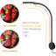 Lampe de lecture flexible à col de cygne à DEL à contrôle tactile pour chambre à coucher avec port USB-253173947