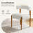Lambrecht Modern Chenille Dining Chairs with Solid Wood Legs-990562-990560