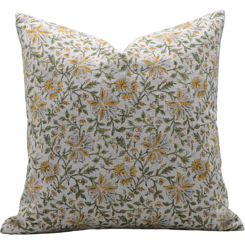 Housse de coussin Fab divine - taie d'oreiller à imprimé traditionnel, Neera Bel, H 18 po x l 18 po