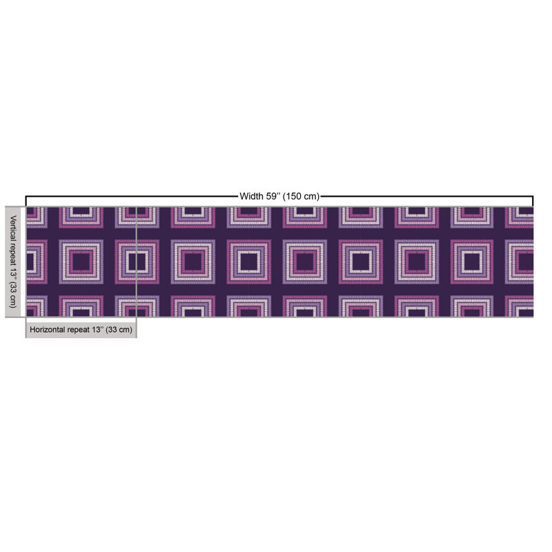 Charvis Nested Ornamental Squares Multi-Purpose Fabric