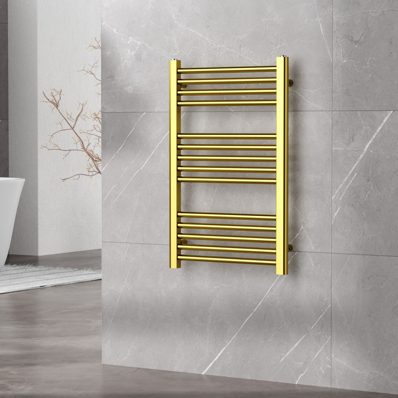Heated Towel Rail 77cm x 50cm, Gold