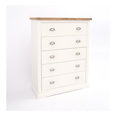 90 cm W Chest of 5 Drawers