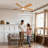 52 Inch Modern Ceiling Fan With 3 Color Dimmable 5 Solide Wood Blades Remote Control Reversible DC Motor With Led Light-910558750-910558748