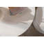 Ensemble de 2 tables basses rondes modernes en MDF ondulé avec rangement caché pour petits espaces, salon, chambre à coucher