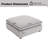  Nuccio 38.6" Wide Oversize Minimalist Chenille Soft-Upholstered Square Standard Ottoma-128837385