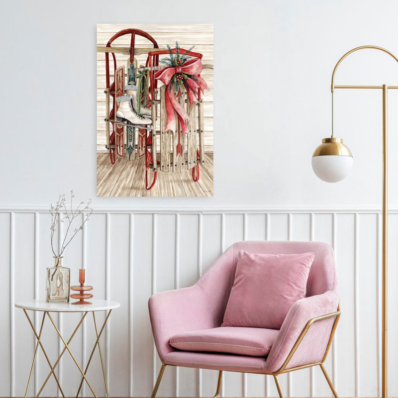 Charme rustique de vacances rustique, pin rétro, art hivernal, H 24 po x l 16 po