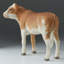 4,92 pouces L en cuir de veau Ayrshire multicolore