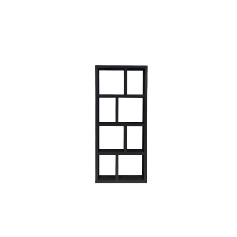 Bibliothèque cubes Stetson, Noir pur, (4 tablettes) H 63 po x l 28 po x P 13 po