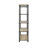 Galien Rectangular Etagere Bookcase in Antique Oak and Sandy Gray-112568915