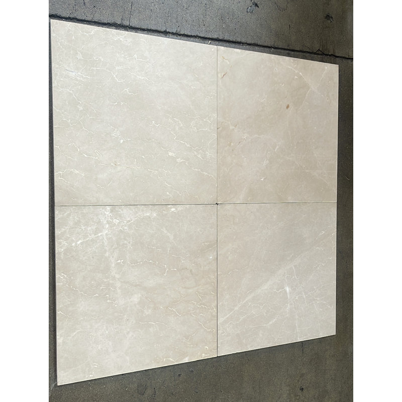 Crema 18" x 18" Marble Stone Look Wall & Floor Tile