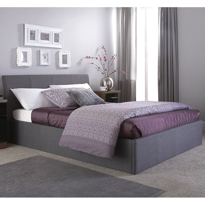 Baucom Upholstered Ottoman Storage Bed, Kingsize (5'), Grey