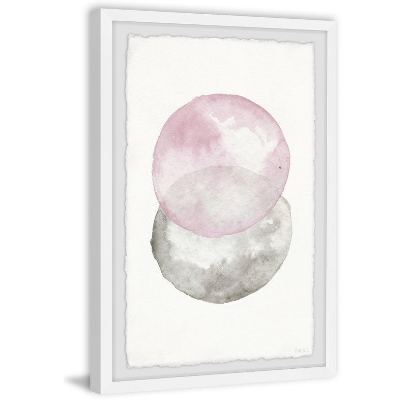 «Pinks And Grays», reproduction encadrée, H 12 po x l 8 po x P 1,5 po