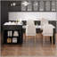 Îlot de cuisine polyvalent avec table extensible et plusieurs options de rangement