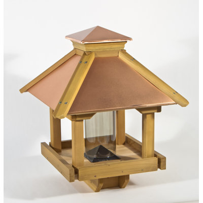 Mangeoire à oiseaux en bois