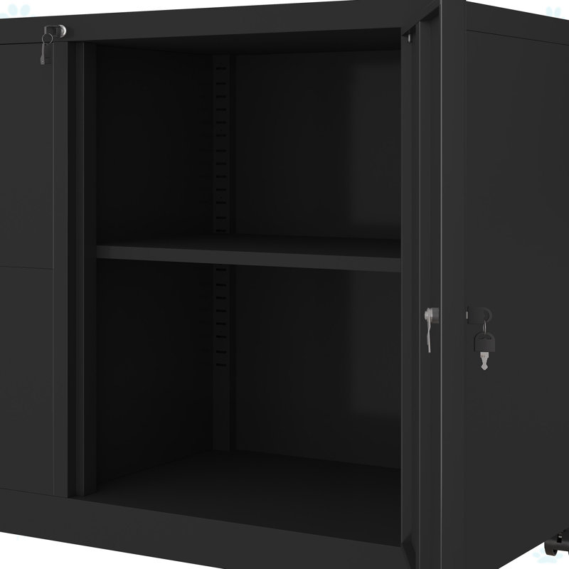 Mobile Lateral Filing Cabinet With Lock