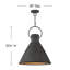 Grand luminaire suspendu d'intérieur à une lumière Dax-1742840506-1742840507