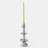 Mela Artisans Lotus Bloom Tapered Gray Candleholder-494172626