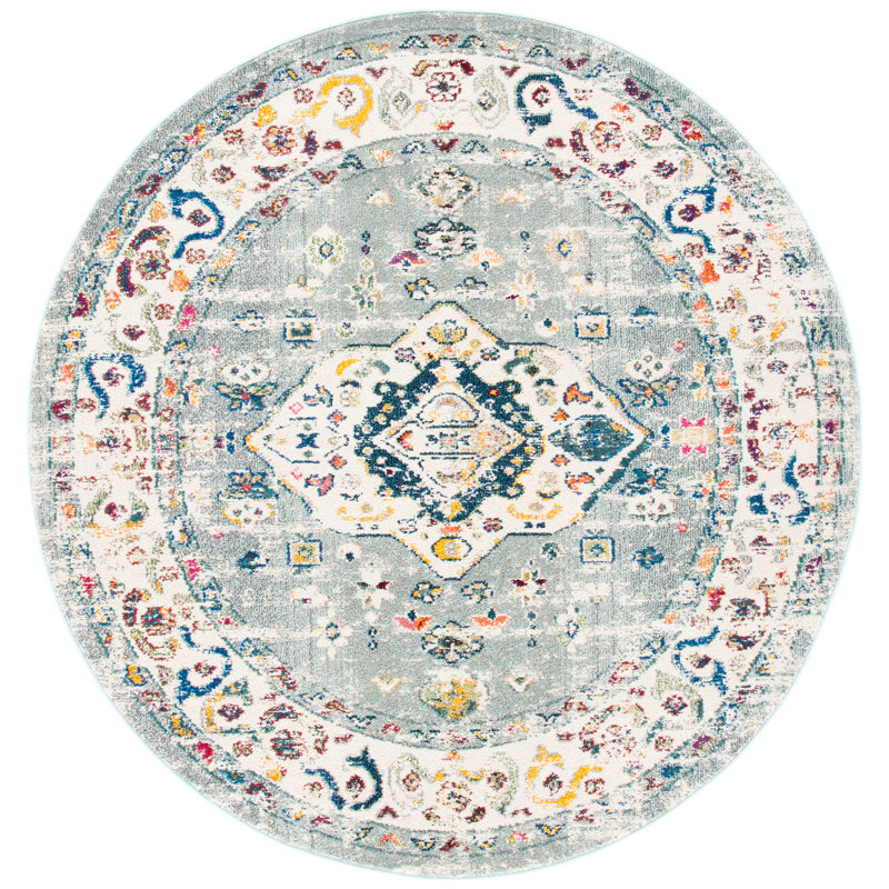 Yedidalga Performance Oriental Rug, Round 6'7"