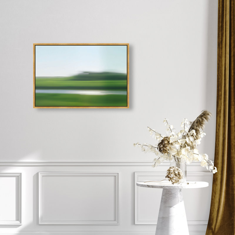 Velocity Meadow II Print by Oliver Gal, 37"H x 55"W, Gold Floater Frame