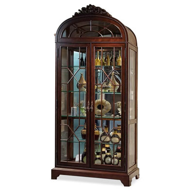 Vitrines en bois massif noisette + verre