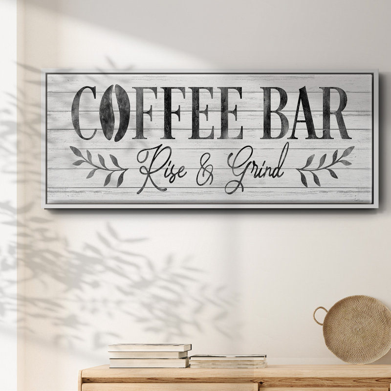 Coffee Bar- Framed Canvas