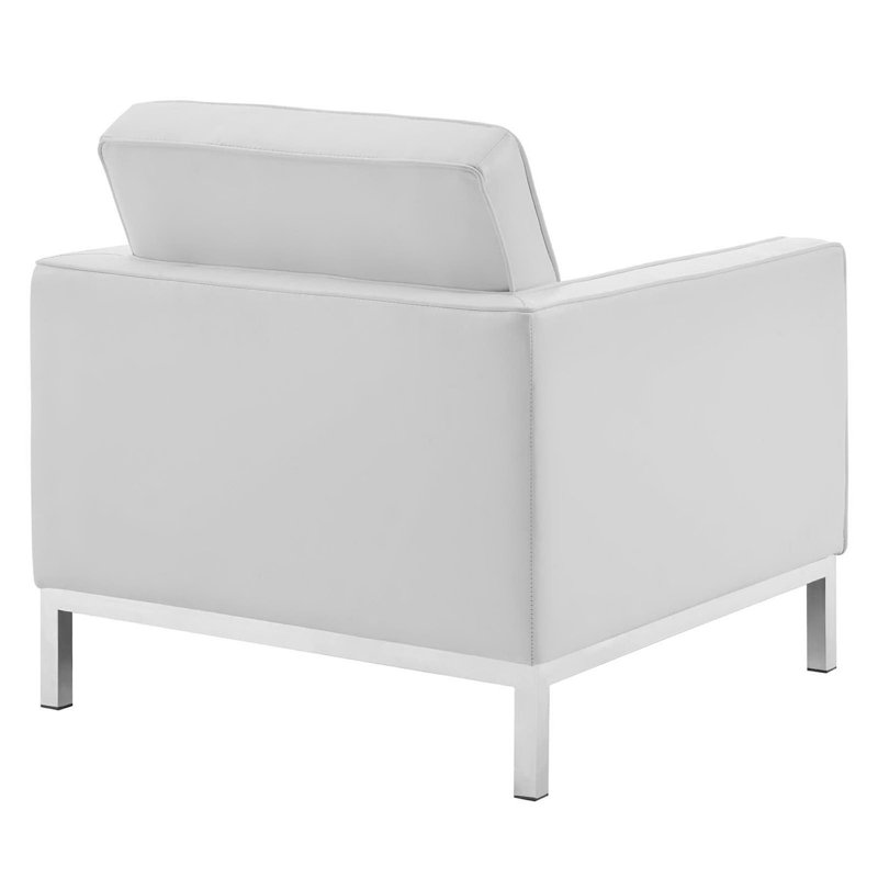 Ensemble de causeuse et fauteuil Clinger, Blanc