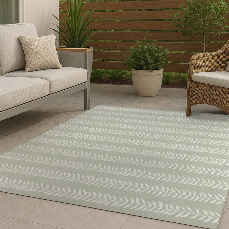Tapis d'extérieur antidérapant Mystic Ivy, Rectangulaire 3 pi x 5 pi