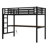 Metal Twin XL Size Loft Bed With Power Outlet, LED Light, And Built-In Desk For Space-Saving And Noise-Reduced Living-1019277087