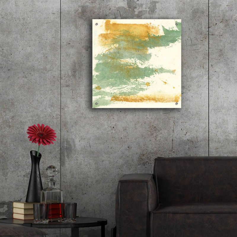 «Textured Gold I» par Chris Paschke, H 24 po x l 24 po x P 0,2 po