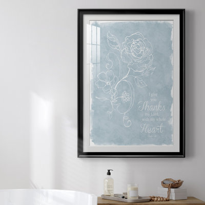 Whole Heart - Matted and Framed Under Acrylic Glass, Large Living Room Wall Art