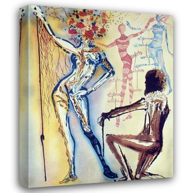 Ballet de fleurs, H 35 po x l 28 po