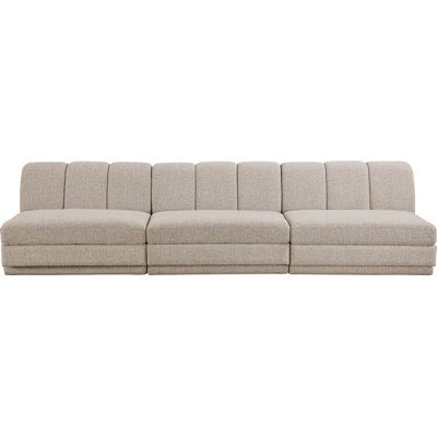 Chiquita Fabric Upholstered 3Pc. Modular Sofa
