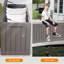 Boîte de rangement verrouillable en polypropylène (PP) 80 gallons Modern Depo-96965754