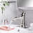 Single Handle Stainless Steel Bathroom Sink Faucet