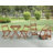 Prachi 26” Square 3-Piece Solid Acacia Wood Outdoor Bistro Set-649503214