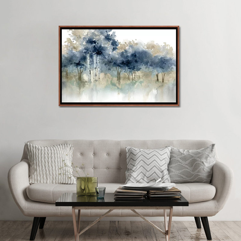 « Water » par Carol Robinson - impression sur toile tendue, H 24 po x l 32 po, Framed Print, Bois classique