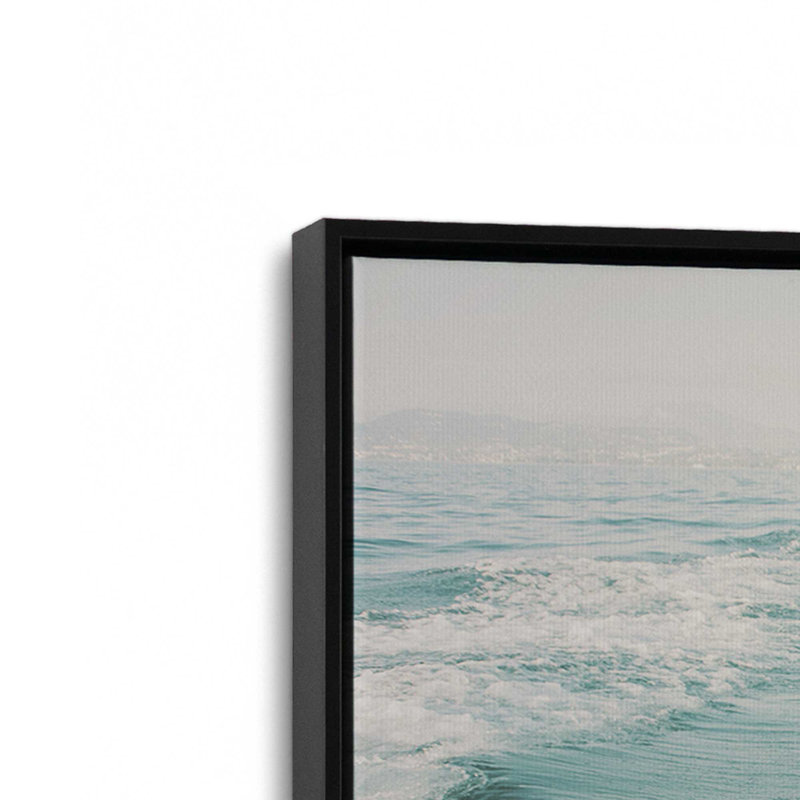 Impression sur toile Ocean Trails, Cadre noir satiné, 1, H 20,75 po x l 30,75 po x P 1,75 po