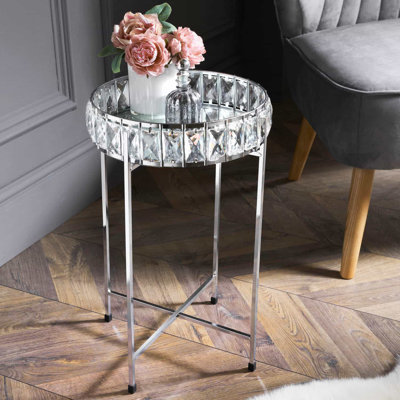 Kalki Tray Top Cross Legs End Table