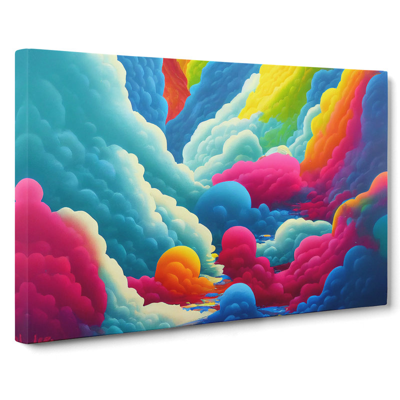 Colourful Clouds Vol.1 - Wrapped Canvas Print, 35cm H x 50cm W x 3cm D