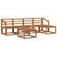 Vidaxl Outdoor Sofa Set 6 Pcs Solid Acacia Wood Garden Couch Sectional Seating