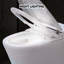 Toilette avec siège chauffant - chasse double 1 / 1,28, capteur de pied, nuit, structure intelligente sans siège de bidet, chasse pratique