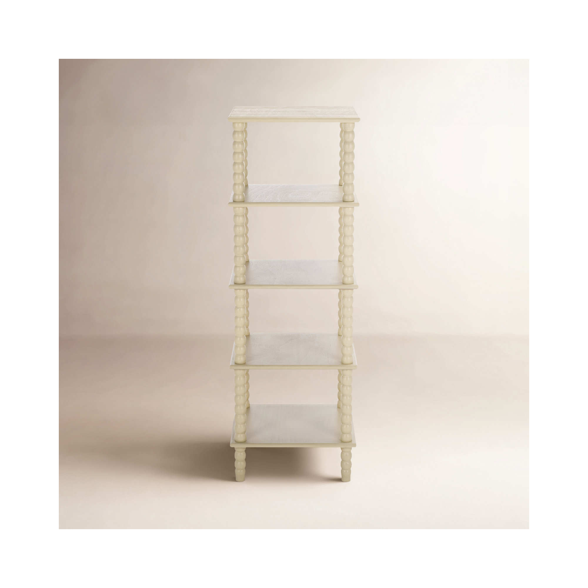Netta 5 Tier Shelving Unit, Sand