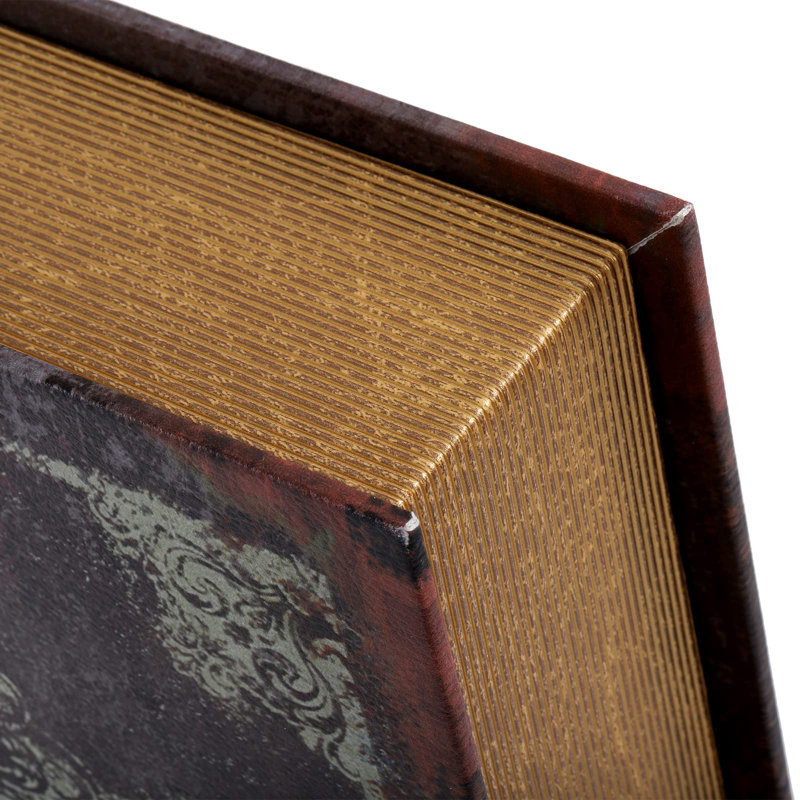Vintage Floral Pattern Wooden Decorative Book Boxes Set of 3